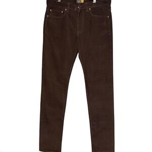Jcrew 484 Slim Corduroy Brown Pants Women's size 34 x 34 New